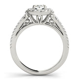 Round Diamond Halo Engagement Ring