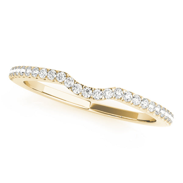 14K Yellow Gold Diamond Wedding Ring
