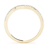 14K Yellow Gold 1/8 CT Diamond Wedding Band