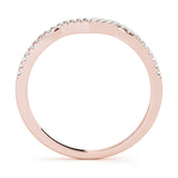 14K Rose Gold Diamond Wedding Ring