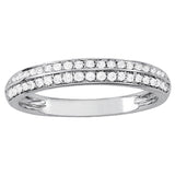 Round Diamond Pave Wedding Band