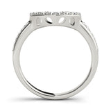 14K White Gold Round Diamond Wedding Ring