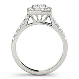 Round Diamond Halo Engagement Ring