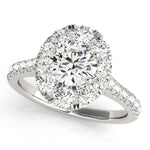 Round Diamond Halo Engagement Ring | 1.0 CT Center