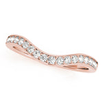 14K Rose Gold Diamond Wedding Ring