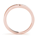 14K Rose Gold Diamond Wedding Ring