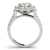 Premium Round Diamond Halo Engagement Ring