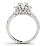 Round Diamond Halo Engagement Ring