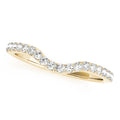 14K Yellow Gold Round Diamond Wedding Ring