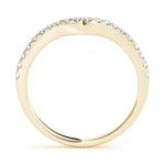 14K Yellow Gold Round Diamond Wedding Ring