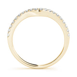 14K Yellow Gold Round Diamond Wedding Ring