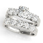 Round Diamond Single Row Engagement Ring