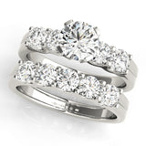 Round Diamond Single Row Engagement Ring