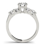 Round Diamond Single Row Engagement Ring