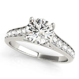 1 CT Round Diamond Engagement Ring