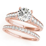14K Rose Gold 1.33ctw Round Diamond Engagement Ring