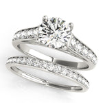 1 CT Round Diamond Engagement Ring