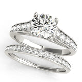 1 CT Round Diamond Engagement Ring