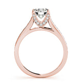 14K Rose Gold 1.33ctw Round Diamond Engagement Ring