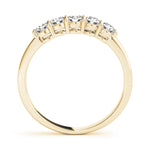 18K Yellow Gold 5-Stone Diamond Wedding Band