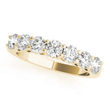 14K Yellow Gold 1/4 CT Diamond Wedding Band