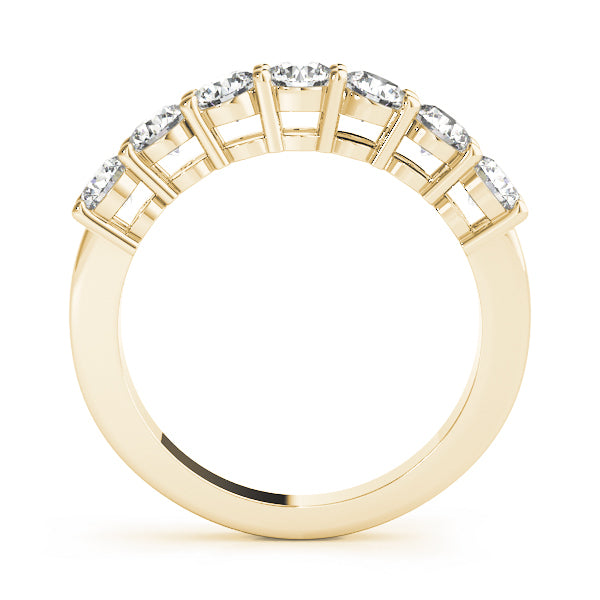 14K Yellow Gold 1/4 CT Diamond Wedding Band