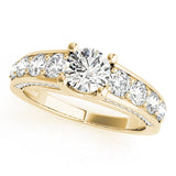 14K Yellow Gold 2.3 ctw Round Diamond Engagement Ring