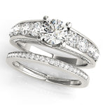 Round Diamond Trellis Engagement Ring