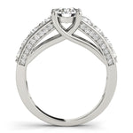Round Diamond Trellis Engagement Ring