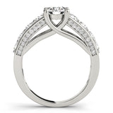 Round Diamond Trellis Engagement Ring