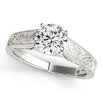 1.0 CT Round Diamond Solitaire Engagement Ring