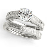 1.0 CT Round Diamond Solitaire Engagement Ring