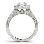 Round Diamond Halo Engagement Ring