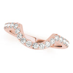 14K Rose Gold Diamond Wedding Ring