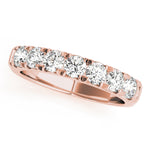 Rose Gold 1/4 CT Diamond Wedding Band