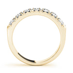 14K Yellow Gold 1/4 CT Diamond Wedding Band