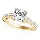 18K Yellow Gold Diamond Engagement Ring | 0.5 ctw