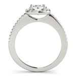 1.0 CT Round Diamond Halo Engagement Ring