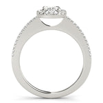Oval Diamond Halo Engagement Ring