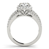 Round Diamond Halo Engagement Ring
