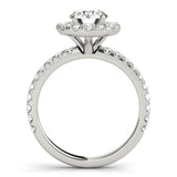 Round Diamond Halo Engagement Ring