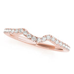 14K Rose Gold Diamond Wedding Ring