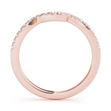 14K Rose Gold Diamond Wedding Ring