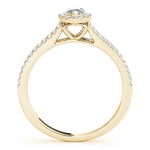 14K Yellow Gold Marquise Diamond Engagement Ring
