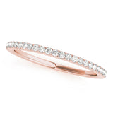14K Rose Gold Diamond Wedding Ring