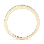 14K Yellow Gold 0.108ctw Diamond Wedding Band