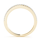 14K Yellow Gold 0.108ctw Diamond Wedding Band