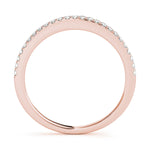 14K Rose Gold Diamond Wedding Ring