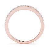 14K Rose Gold Diamond Wedding Ring