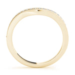 14K Yellow Gold 1/5 ct Diamond Wedding Band